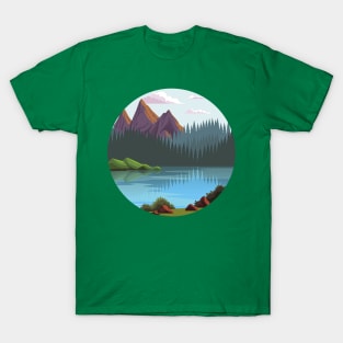 River and mountains | Nature lover T-Shirt